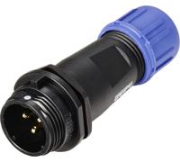 Connecteur de câble mâle, droit In Line 3 pôles 13 A 250 V/AC IP68 Weipu SP1311 / P 3 I