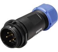 Connecteur de câble mâle, droit In Line 5C pôles 15 A 500 V/AC IP68 Weipu SP2111 / P 5C II