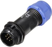 Connecteur de câble mâle, droit In Line pôles 5 A 125 V/AC IP68 Weipu SP1311 / P 7 II