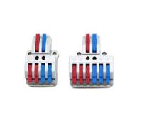 Connecteur de câble rapide universel 2 entrées 4/6 sorties, bornier à insertion(SPL-42,100pcs)