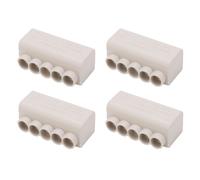 Connecteur de cable repartiteur ZK 516 4 pieces 1 a 5 1000 V 80 A, conducteur en laiton, bornier en ligne haute puissance pour plafonnier