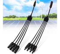 Connecteur de câble solaire PV MC4 mâle femelle en Y
