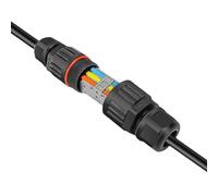 Connecteur de câbles - Boîte de jonction étanche 2 en 2 - Câble électrique enterré à froid - Connecteurs de de - Connecteurs de câbles souterrains étanches à la pluie pour le paysage