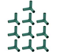 Connecteur De Cadre De Serre 10 Pièces - Raccord en PVC De 16 Mm 4 Types De Support Stable Connecteur De Meubles De Cadre De Serre À Usage Intensif, Connecteur De Cadre De Raccord 3/4 Voies