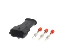 Connecteur de capteur Automobile étanche, 1 Jeu de 3 Broches, 3.5mm, Pression de Carburant de Voiture, Prise Femelle et mâle Compatible with The Bo/&SCH 1928403110 1928404073(1 Set,Male-01)