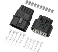 Connecteur De Capteur De Débit D'Air Massique Pour Honda Fk2 Fk8 / Connecteur De Fiche Mâle Femelle Interne / Série En Plastique Étanche 1,2 Mm / 1 Ensemble Noir 5 Broches
