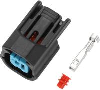 Connecteur De Capteur De Détonation De Klaxon Pour Honda Fit Odyssey Crv Civic / Connecteur De Borne Femelle Interne / Série En Plastique Étanche De 2mm / 1 Ensemble Noir 1 Broche