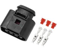 Connecteur De Capteur De Position De Vilebrequin À 3 Broches Compatible Pour Vw Pour Audi, Kit De Fiche, Étanche, Série En Plastique Noir Femelle De 3,5 Mm