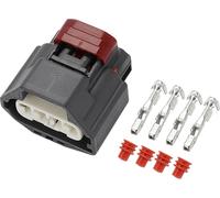 Connecteur De Capteur De Pression D'Air À 4 Broches Compatible Pour Ford Pour Mazda, Kit De Fiche Étanche En Plastique Noir Série 2.2Mm Femelle Terminal De Fil