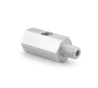 Connecteur de capteur de pression d'huile en acier inoxydable, trous latéraux 1/8" NPT femelle vers M12 M10 M14 1/8 NPT 1/4 NPT, adaptateur en T for jauge de conduite d'alimentation(M14x1.5)