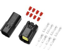 Connecteur De Capteur D'Oxygène À 4 Broches Compatible Pour Mazda Et Pour Nissan, Kit De Connecteur De Fiche Étanche En Plastique Noir Mâle Femelle De La Série 1.8Mm
