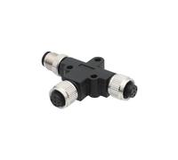 Connecteur de capteur M12 étanche, mâle femelle, couplage fileté à vis 3 4 5 8 broches, connecteurs adaptateur de Type YT 1 pièce(120099 T-Type,T-BRANCH CONNECTOR_4P)