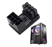 Connecteur de carte graphique pour ordinateur portable | Connecteur d'alimentation 6/8 broches - Adaptateur coudé à 180 degrés pour carte graphique de tableau de bord - Adaptateur GPU pour carte