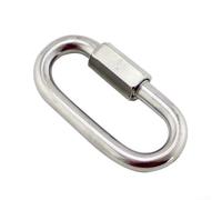 Connecteur de chaîne multi-usage en acier inoxydable à maillons rapides pour activités de plein air, idéal pour le camping, la pêche et la randonnée (12 mm)