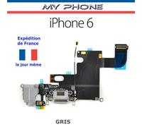 Connecteur De Charge Apple Iphone 6 Gris + Microphone + Antenne + Jack - Dock Port Micro Usb Nappe Flex