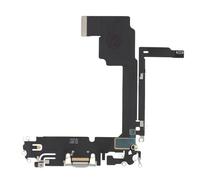 Clappio Connecteur de charge iPhone 15 Pro Max avec port USB-C et microphone Blanc