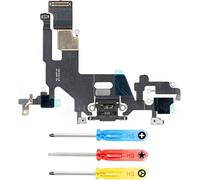 Connecteur De Charge Compatible Avec Iphone 11-6.1 Inch - 2019 - Dock Connector - Câble Nappe De Rechange - Avec Jack Audio/Microphone/Antenne Remplacement - Incl. Tournevis - Blanc