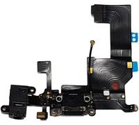 Connecteur De Charge Compatible Avec Iphone 5 Noir \U2013 Câble Nappe De Rechange Avec Connecteur Pour Microphone, Jack Audio, Bouton Home Et Écouteurs