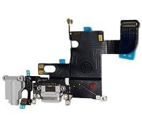 Connecteur De Charge Compatible Avec Iphone 6 Gris Clair \U2013 Câble Nappe De Rechange Avec Connecteur Pour Microphone, Jack Audio, Bouton Home Et Écouteurs