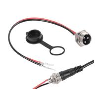 Connecteur de charge d'aviation à 3 pins - Entrée de la batterie de scooter, port de remplacement de transmission stable | Bouchon de chargeur électrique, trou de tête pour véhicules EV Application ex