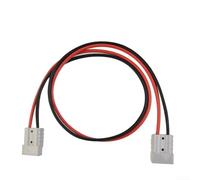 Connecteur de charge de batterie double extrémité 50 A 600 V avec boîtier UL94 V0 et contacts en cuivre massif plaqué argent pour un transfert d'alimentation CC fiable (100 cm)