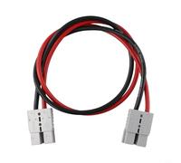 Connecteur de charge de batterie fiable à double extrémité 120 A 600 V CC avec cuivre plaqué argent pour une faible résistance et dissipation de la chaleur (30 cm)