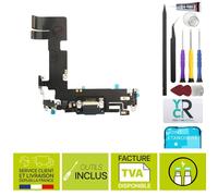 Connecteur de charge Noir - iPhone 13 + Kit Outils