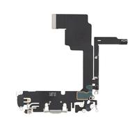 Connecteur de Charge pour iPhone 15 Pro, Port USB C + Microphone Blanc