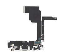 Connecteur de Charge pour Apple iPhone 15 Pro, Port USB C + Microphone Blanc