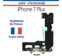 Connecteur De Charge Pour Apple Iphone 7 Plus Blanc + Microphone + Antenne - Dock Port Micro Usb Nappe Flex