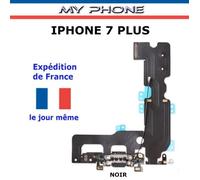 **Connecteur de CHARGE pour APPLE IPHONE 7 PLUS NOIR + Microphone + Antenne Dock Port micro USB Nappe Flex