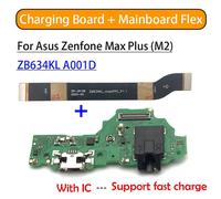 Connecteur De Charge Usb Flex, Pour Asus Zenfone Max Plus (M2) Zb634kl A001d, Carte Mère Fpc, Remplacement Principal, Nouveau