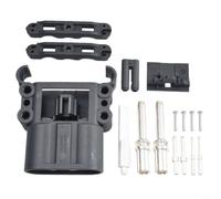 Connecteur de chariot élévateur 160 A haut courant pour chariot élévateur électrique, accessoires de charge, bornes en cuivre plaqué argent, IP23 UL94V-0, gris/noir (mâle)