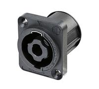 Connecteur de Châssis à 4 Pôles avec Languettes Plates SpeakON Neutrik Noir