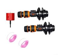 Connecteur de citerne d'eau en PVC de 1,9 cm - Valve de connexion rapide avec mamelon en caoutchouc - Raccord de tuyau anti-fuite pour la pluie (ensemble seau + ouvre-trou)