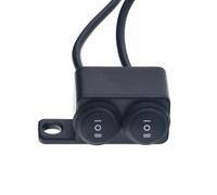 Connecteur De Commutateurs De Moto Interrupteurs De Guidon Bouton Marche/arrêt Connecteur Double Bouton Poussoir Interrupteur Étanche Pièces De Moto Contacteur d'Allumage(Left OFO-OFO)