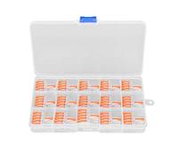 Connecteur de Conducteur de Fil 15PCS, Terminal de Dérivation Compact Transparent - Isolation PC Ignifuge, Raccordement Facile pour Fils Rigides et Souples