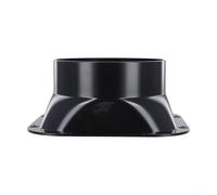 Connecteur de conduit à bride carrée en plastique ABS pour tuyau de 100 à 300 mm de diamètre - Clapet anti-retour pour cuisine et salle de bain - Réducteur de débit d'air - Noir (120#)