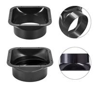 Connecteur de conduit carré en plastique ABS, adaptateur à bride pour tuyau de 100 mm/150 mm et clapet anti-retour, raccord à faible résistance pour ventilateur extracteur de salle de bain et cuisine