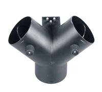 Connecteur de conduit - Connecteur de tuyau d'aération de sèche-linge, adaptateur de tuyau à 3 voies, double valve réglable, accessoire résistant aux hautes températures | Buanderie utilitaire atelier