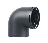 Connecteur de conduit d'air de voiture - Adaptation de 2,36/3 pouces à 90 degrés, adaptateur en forme de L ABS + tube de ventilateur, connecteur de conduit universel pour les véhicule