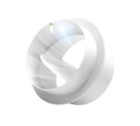 Connecteur de conduit de ventilateur d'extracteur avec volet non retour pour arrêter le dossier de ventilation à écoulement inverse de backdraft blanc 160mm