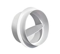 Connecteur de conduit de ventilation avec volet non retour pour l'installation du système de prévention du back-cave du ventilateur d'extracteur blanc 110mm