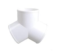 Connecteur de conduit d'échappement en PVC, 1 pièce, coupleur de Joint de Tube de Ventilation rapide, raccords séparateurs à 3 voies(100mm)