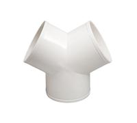 Connecteur de Conduit d'échappement en PVC, Forme T/Y, 100/150/200 mm, connecteur séparateur for Ventilation d'air(150mm-Y Shape)
