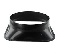 Connecteur de conduit en plastique ABS à bride carrée de 100 mm avec obturateur de refoulement pour systèmes de ventilation d'extracteur d'air (100#)