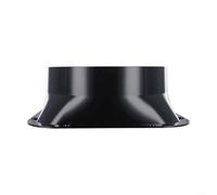 Connecteur de conduit en plastique ABS avec bride carrée pour tuyau d'aération de 100-300 mm, clapet anti-retour pour ventilateur d'évacuation de salle de bain et hotte aspirante, noir (250#)
