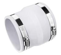 Connecteur de conduit rond vers ovale avec pince en acier pour sèche-linge encastré, tuyau d'évacuation, kit de tuyau de ventilation