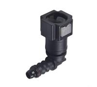 Connecteur de conduite de carburant en plastique à dégagement rapide compatible avec tuyau en nylon de 6 mm ID avec extrémités barbelées et bouton de verrouillage pour des connexions sécurisées et