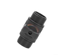 Connecteur de contrôle de l'eau avec design à double filetage et valve marche/arrêt, anneau d'étanchéité anti-fuite, matériau ABS TPR adapté pour l'irrigation et la plomberie (fil extérieur)